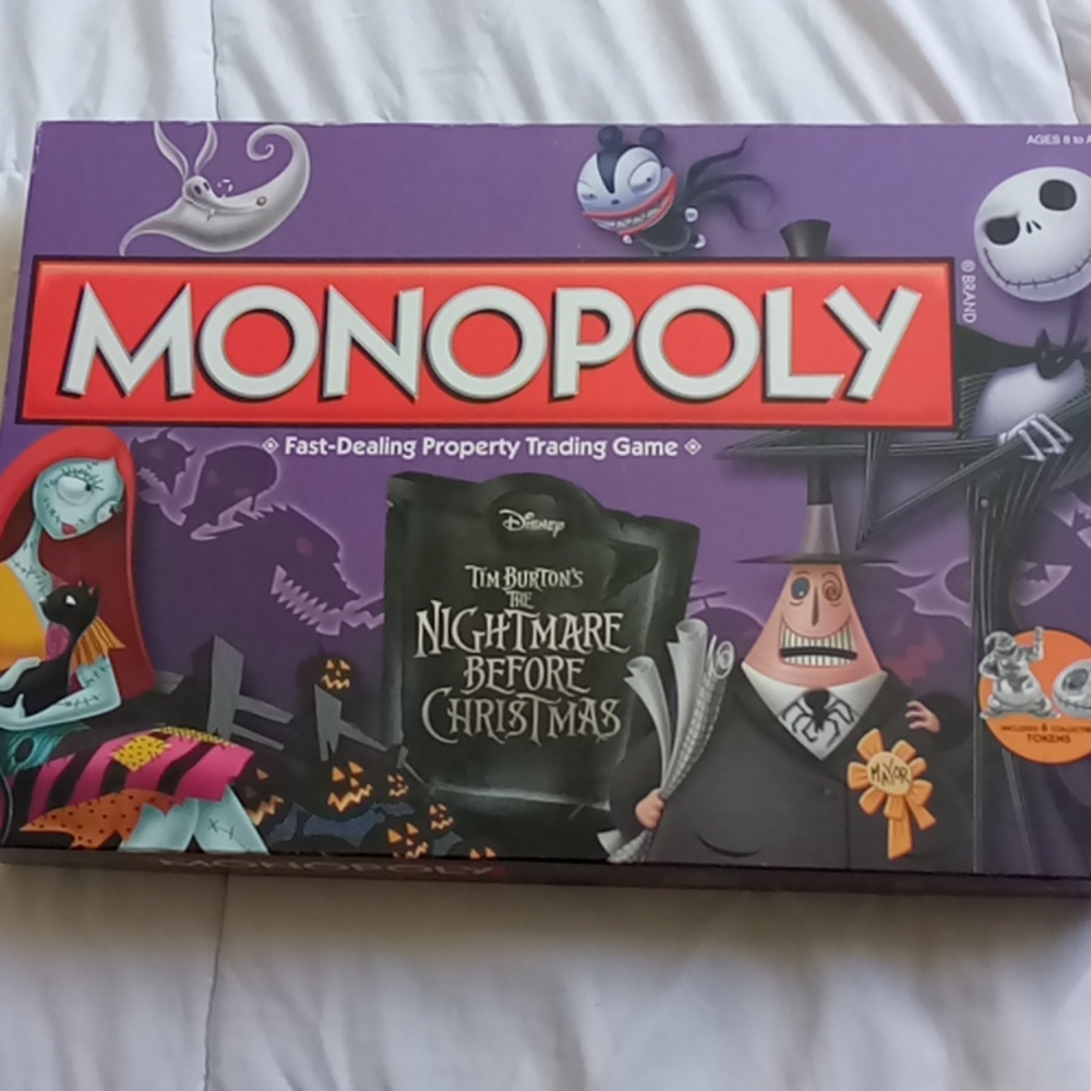 The Nightmare Before Christmas Monopoly game